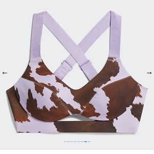 Ivy Park x Adidas Rodeo Large Cow Print Sports Bra